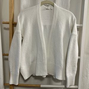 GAP - Casual white cotton cardigan, S